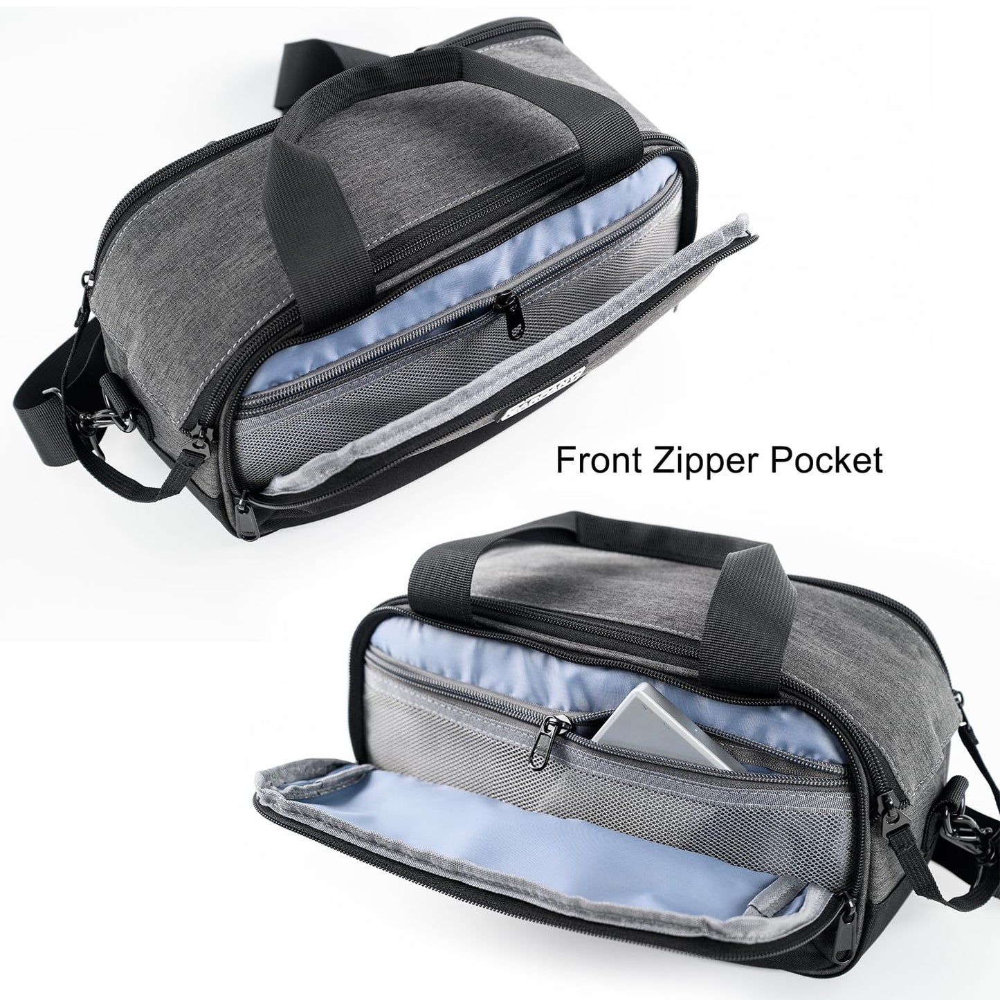 Carfany CPAP Bag For Travel Compatible With Resmed Airmini,Portable CPAP Machine And Accessories Case,Carry Organizer With Luggage Strip