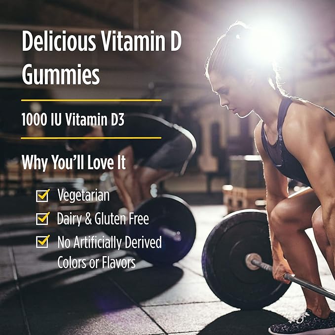 Nordic Naturals Vitamin D3 Gummies Sport, Wild Berry - 120 Gummies - 1000 IU Vitamin D3 - NSF Certified - Healthy Bones, Mood & Immune System Function - Non-GMO - 120 Servings