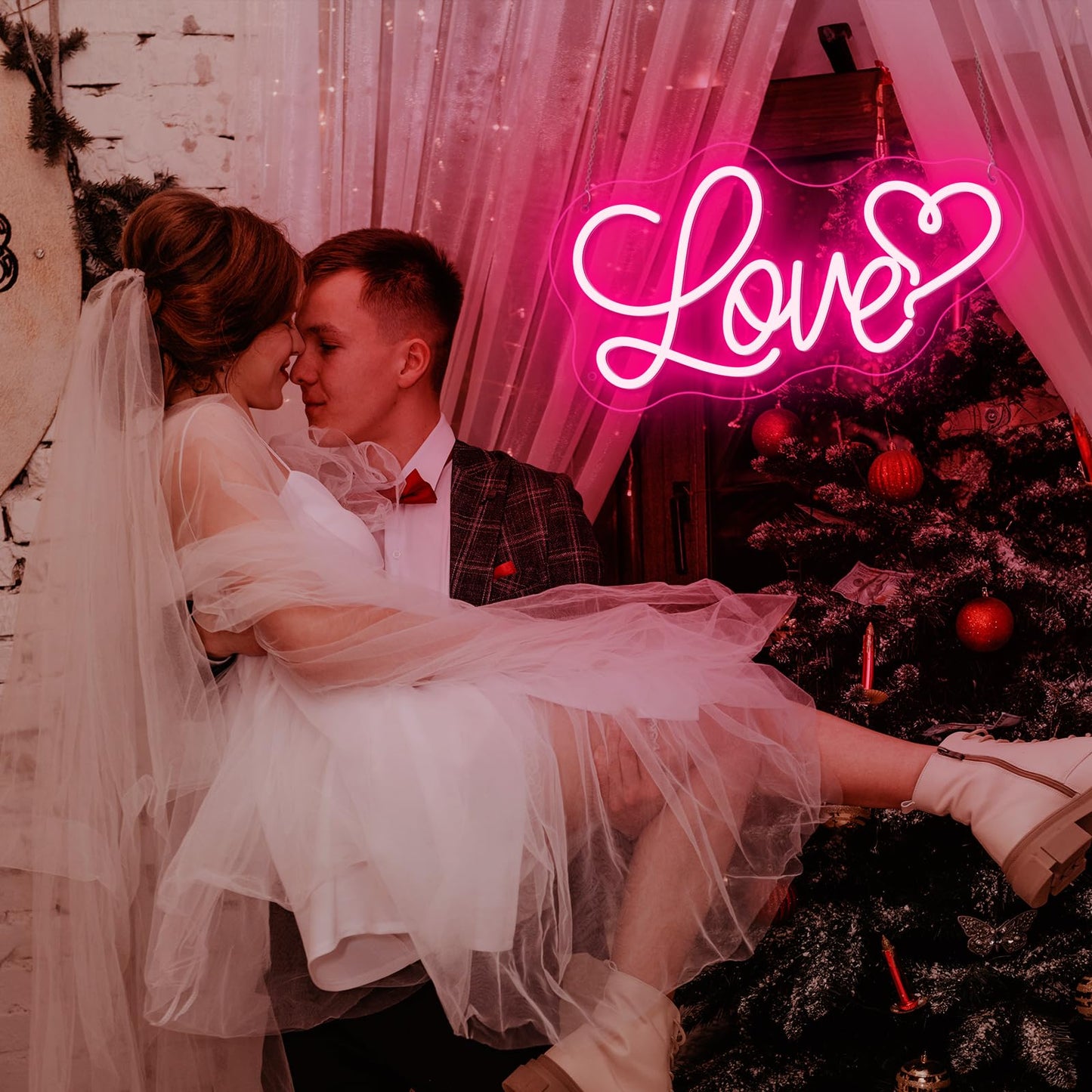 Love Heart Neon Sign 16X 9 In 3 Levels Dimmable Usb Love Neon Lights For Wall  Kids Bedroom  Wedding Party Decoration Neon Light  Gift For Kids  Girlfriend  ValentineS Day