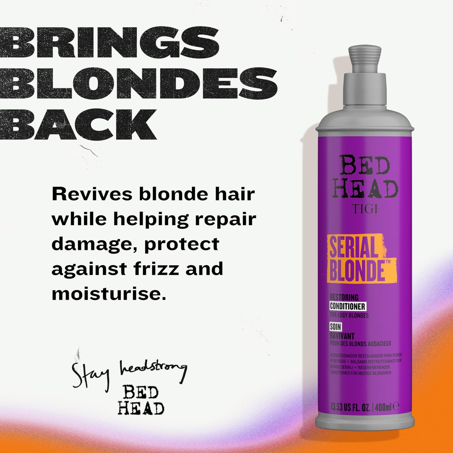 Bed Head Serial Blonde Conditioner for Damaged Blonde Hair 20.29 fl oz