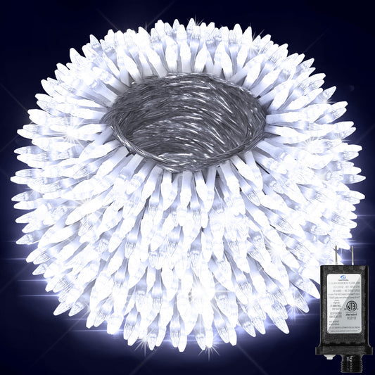 750 Led Christmas String Lights Outdoor  240Ft Twinkle Fairy Lights With Timer & Memory  12 Modes Dimmable Waterproof Tree Light For House Patio Wedding Party Christmas Decororations  Cool White