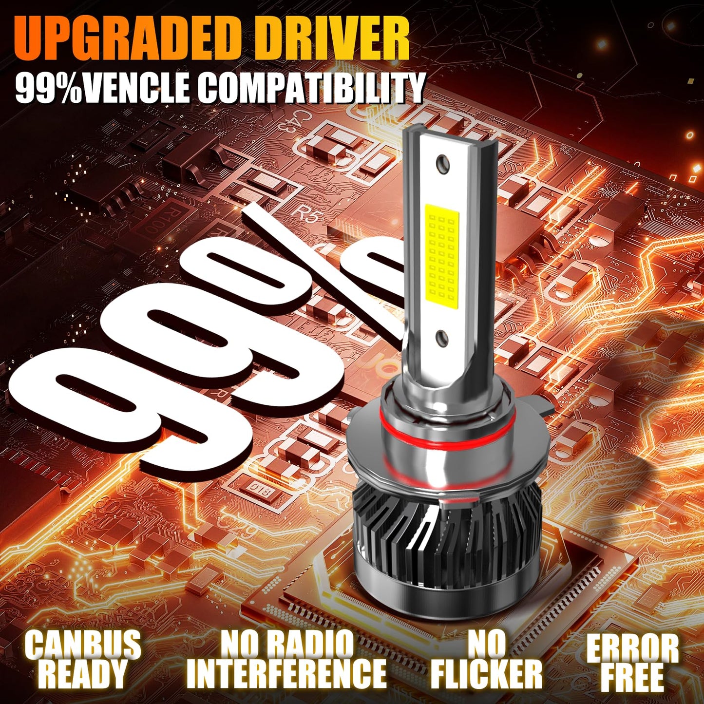 Tsianhuzy Fit For 2004 2005 2006 2007 Toyota Highlander Light Combo High Beam Low Beam Fog Light Bulbs 6000K Lighting Spectrum Aluminum Housing Plug And Play Ip68 Pack Of 6