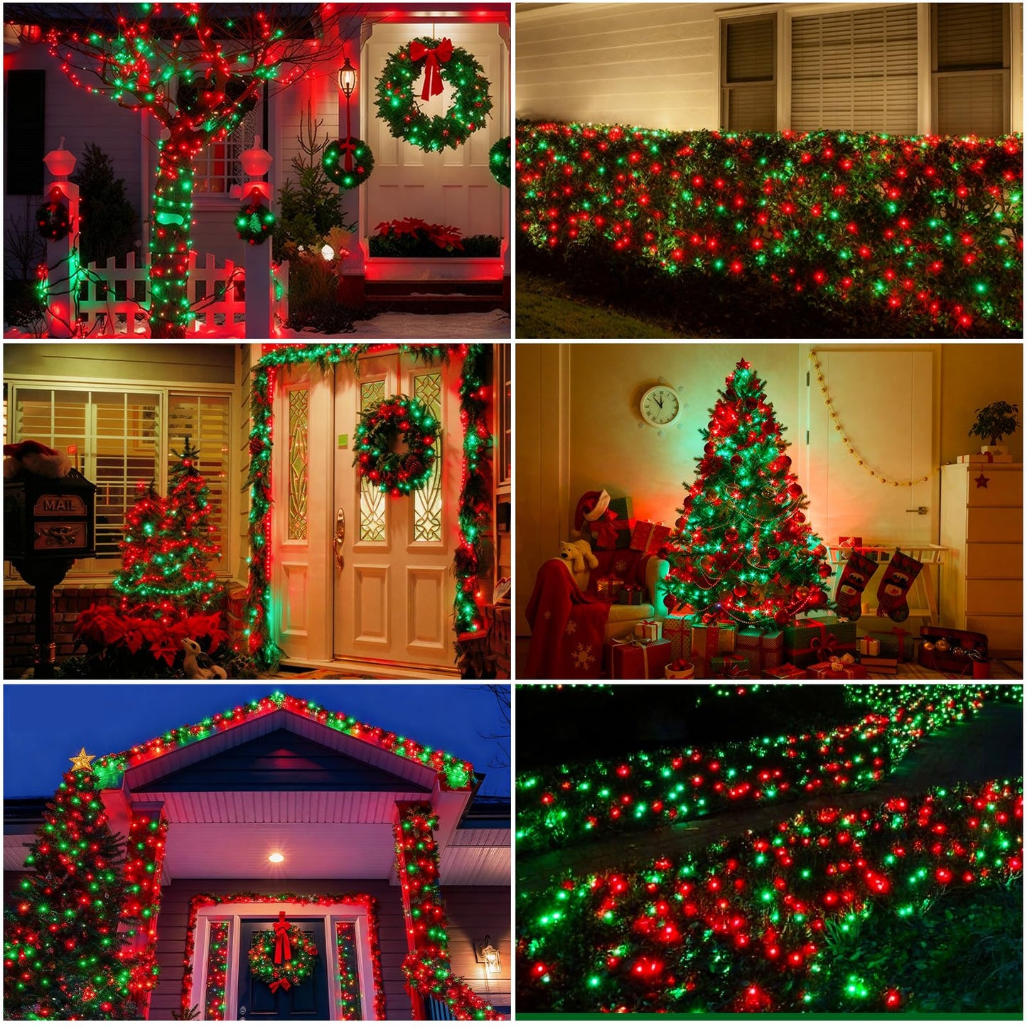 Cxlho Christmas Lights 25Ft 100 Count Incandescent Bulbs Red And Green Mini Lights With Green Wire For Christmas Tree  Garland  Wedding  Party  Home  Indoor & Outdoor Festival Decoration