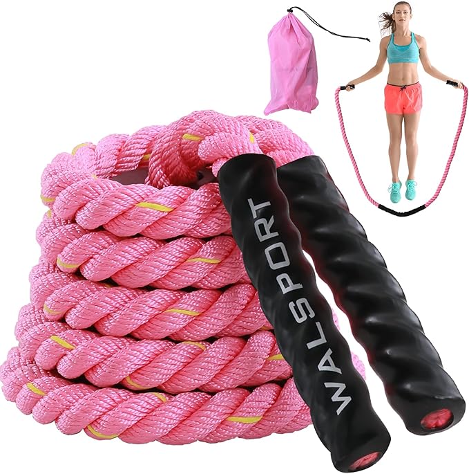 Weighted Jump Rope for Fitness – Heavy Skipping Rope for Women & Adults, Ideal for Home Gym Workouts, Strength Training, W...