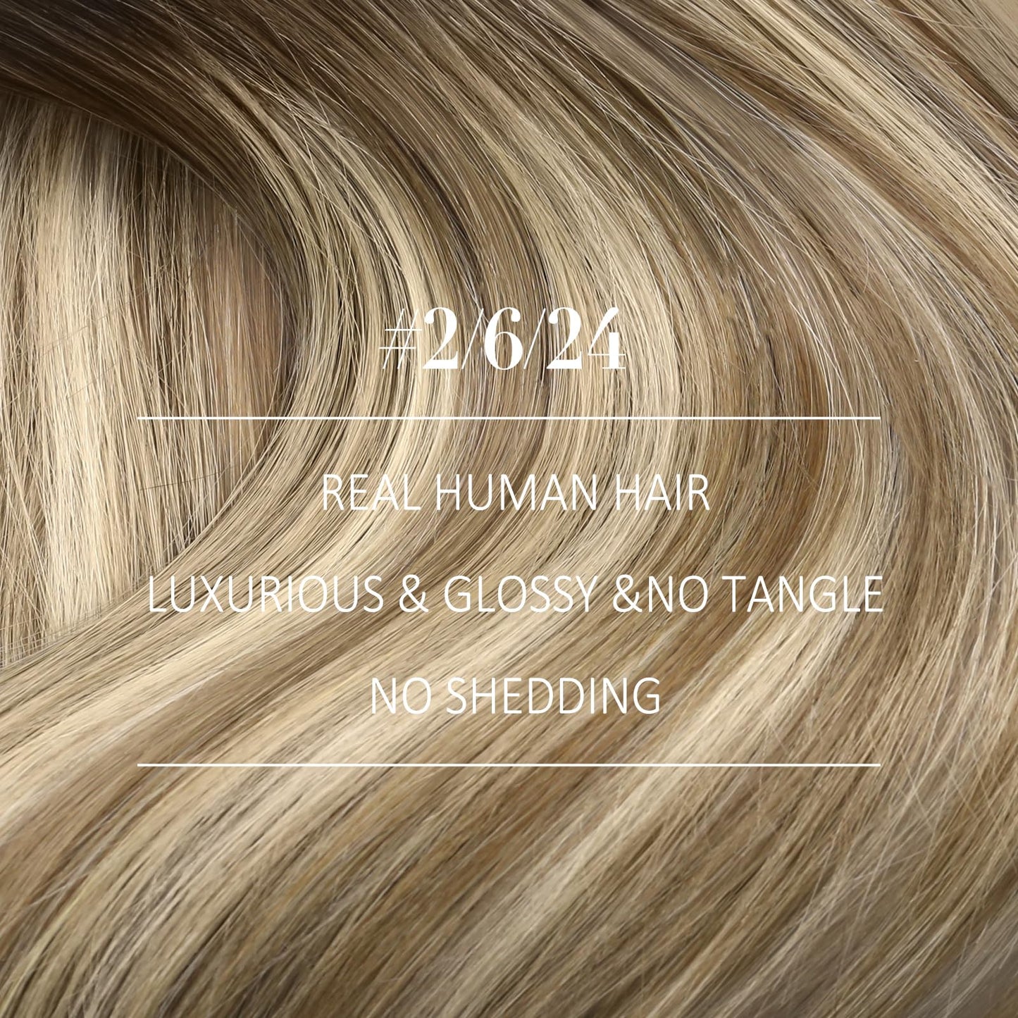 YoungSee Clip in Human Hair Extensions Balayage Clip in Hair Extensions Real Human Hair Dark Brown Roots Blending into Medium Br