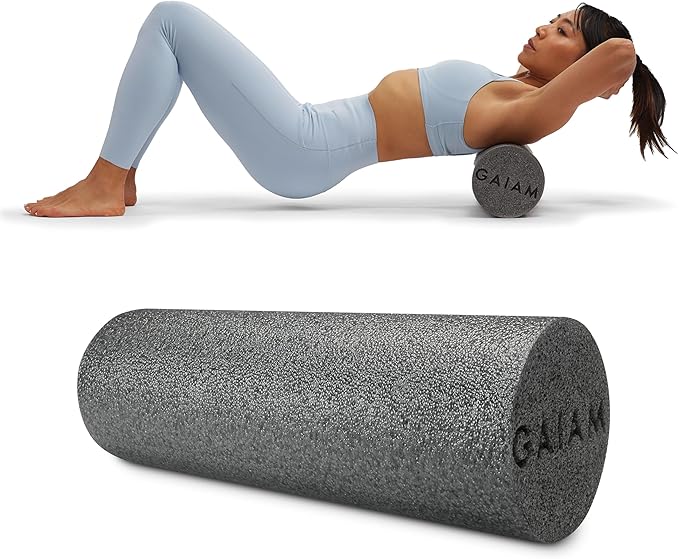 Gaiam Restore Foam Roller for Muscle Massage - Deep Tissue Muscle Massager for Sore Muscles & Stimulation - Total Body Pai...