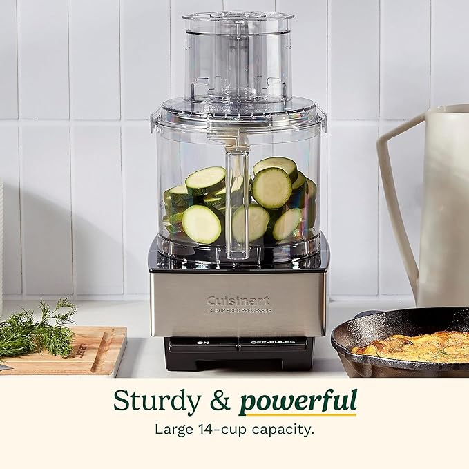 Cuisinart Food Processor 14-Cup Vegetable Chopper for Mincing, Silver (DFP-14BCNYC)