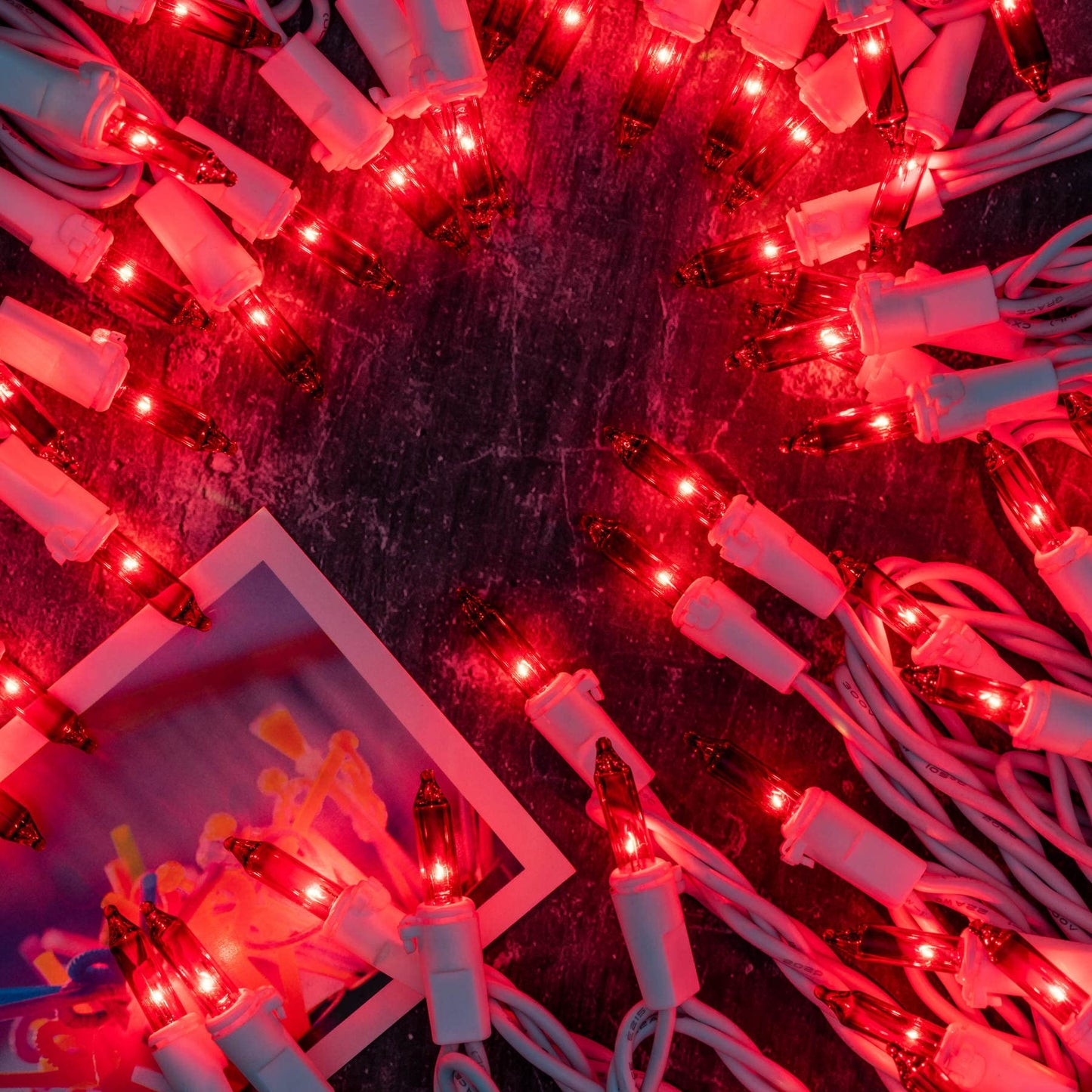 Yuletime Red Christmas String Lights, 200 Count, 66 Ft, Ul Certified, Incandescent Mini Light Set With White Wire