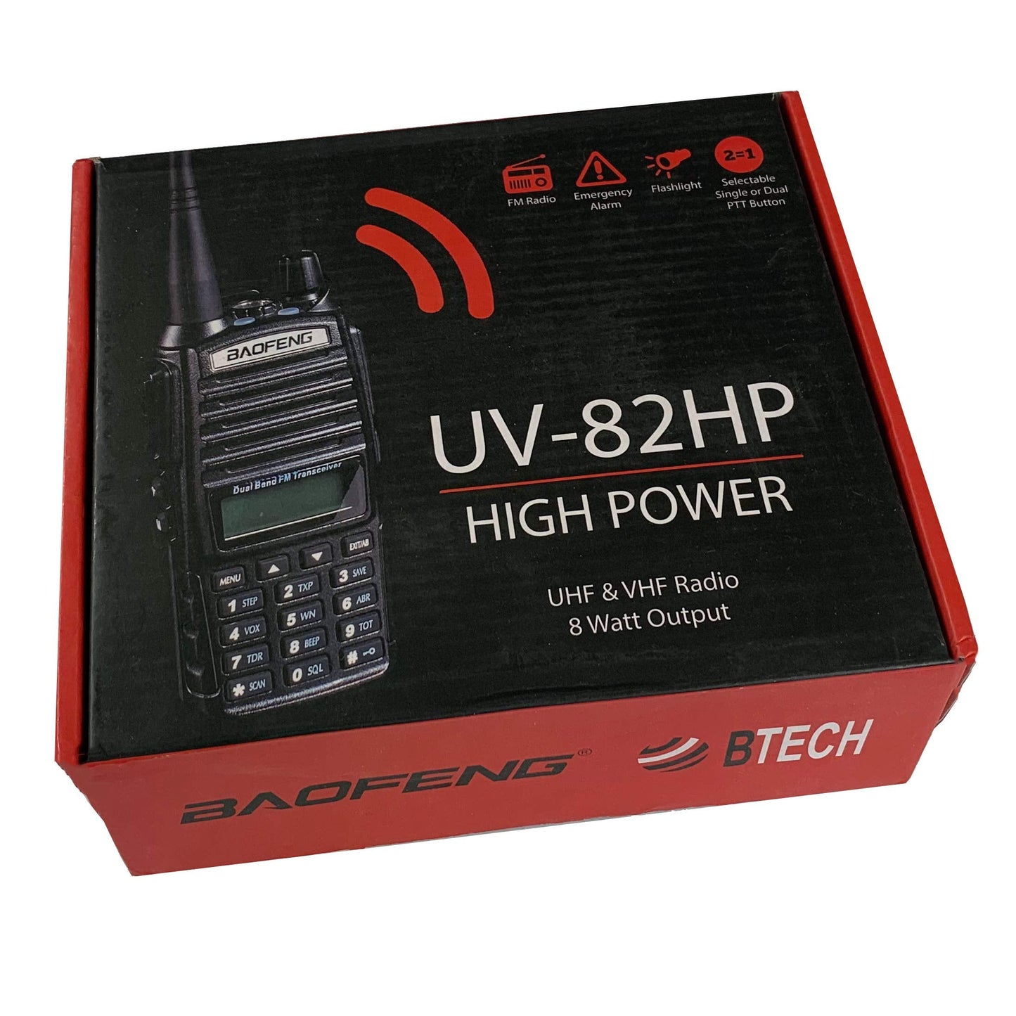 BaoFeng UV-82HP High Power Dual Band Radio: 136-174mhz (VHF) 400-520mhz (UHF) Amateur (Ham) Portable Two-Way