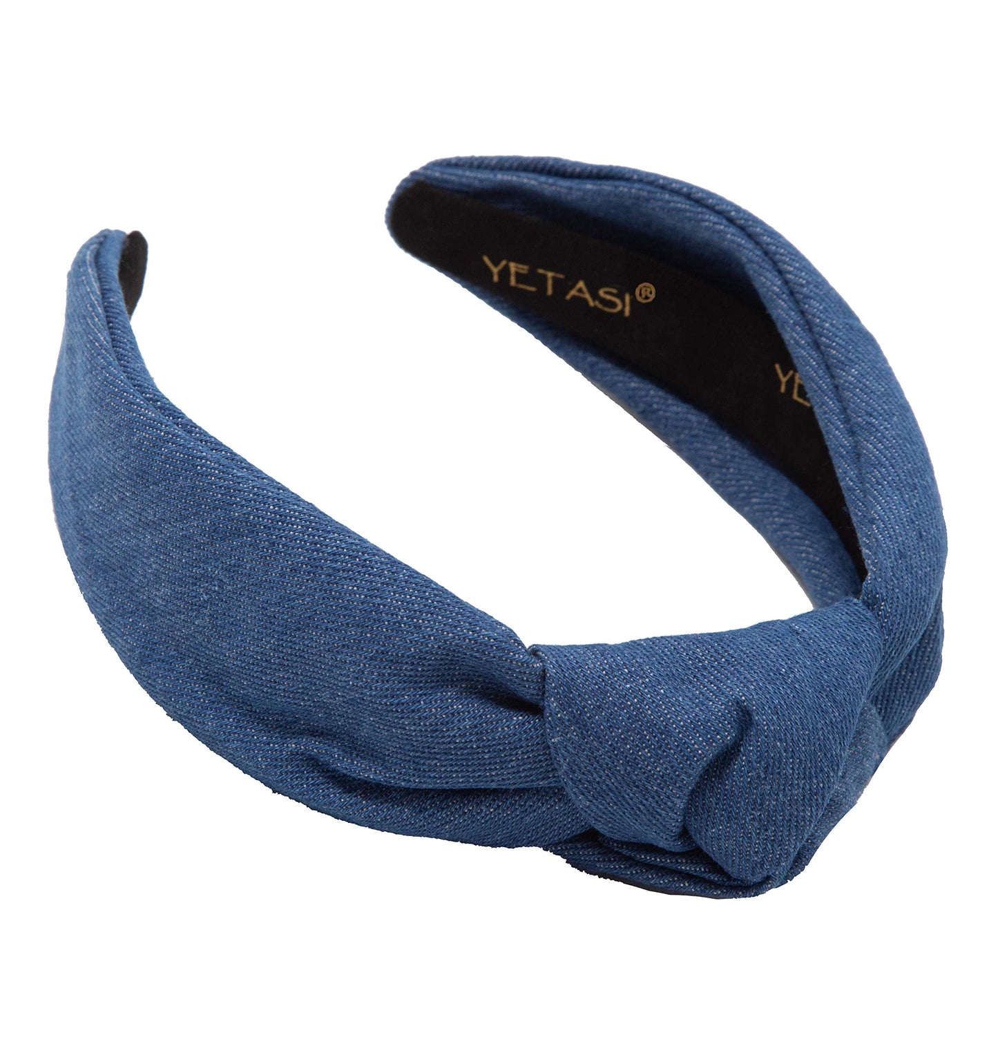 YETASI Dark Blue Denim Headbands for Women Get Compliments Head bands for Women 's Hair are Chic. Knotted Headband is a Girls Fa