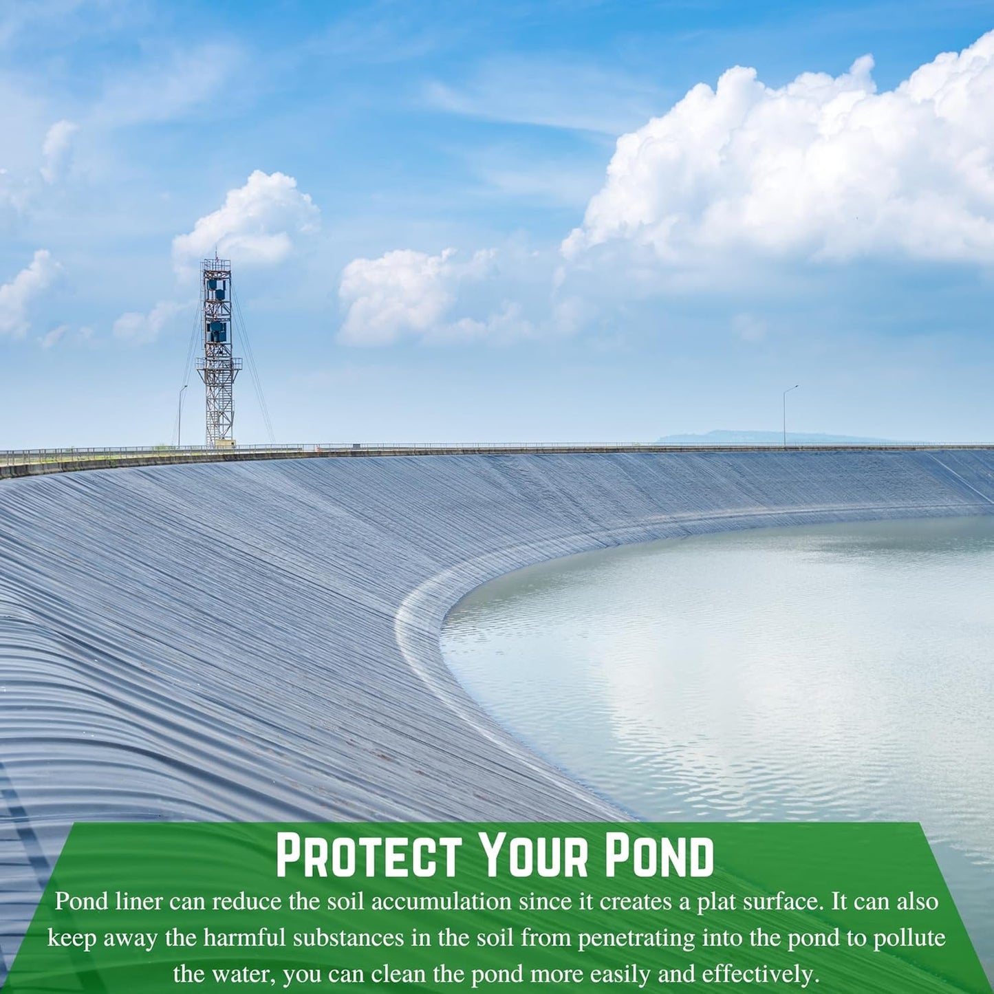 Farm Plastic Supply - 12 Mil String Reinforced Black/White Pond Liner - 12 Mil Fish Pond Liner, Pond Liners for Outdoor Ponds, Koi Ponds, Garden Fountain, Containment Liner (6' x 25')