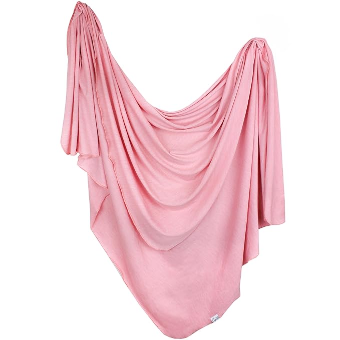 Copper Pearl Baby Swaddle Blanket - Premium Knit Baby Blanket, Large Soft Stretchy Receiving Blankets for Baby Girl, Swaddles for Newborn, Infant, and Toddler (Darling)