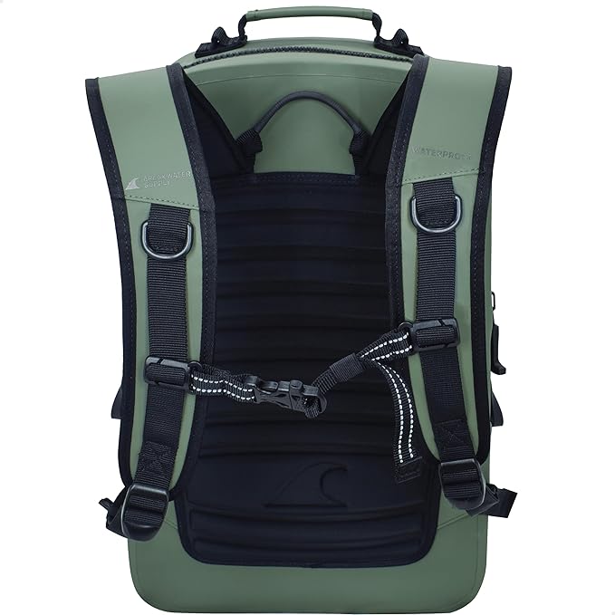 Breakwater Supply™ 100% Waterproof Submersible Backpack, Laptop Bag, Airtight Zippers | Travel Outdoors | Fogland 25L 20L 15L