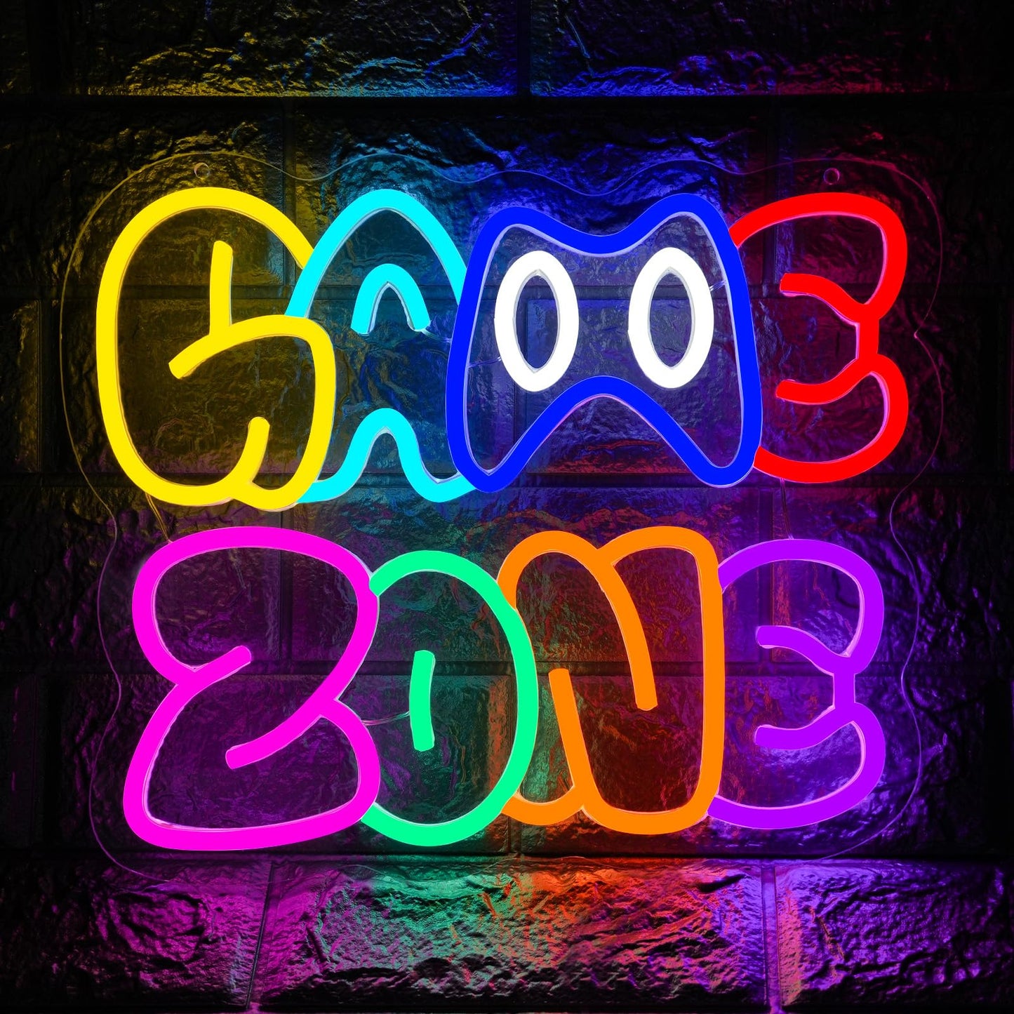 Innovtools Game Zone Neon Sign  Led Gamer Neon Signs For Room Decor  Dimmable Gaming Light Up Sign For Teens  Boys  Kids  Birthdays  Christmas  Video Game Decor Gifts For Wall  Bedroom(Zone)