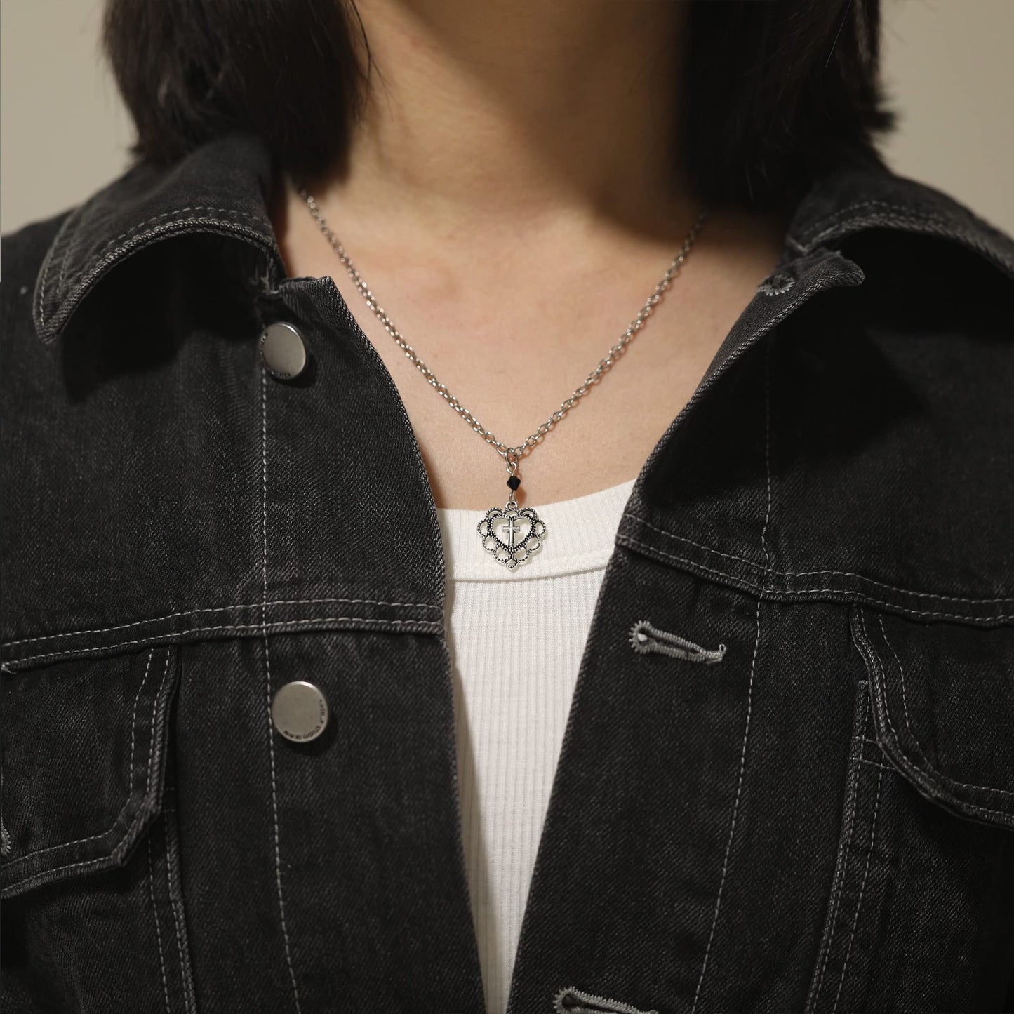 LIRUNQIN 9pcs Y2k Necklaces Fairy Grunge Goth Necklaces Gothic Coquette Aesthetic Emo Alt Chain Choker Heart Cross Fairycore Necklace Alternative Jewelry Set for Women Teen Girls Egirls