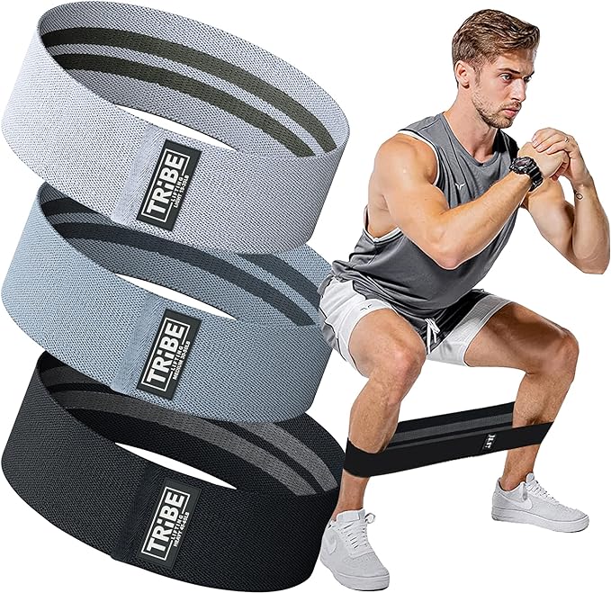 Tribe Lifting Fabric Resistance Bands for Legs - Workout Bands Resistance Bands for Men and Women - Booty Bands for Workin...