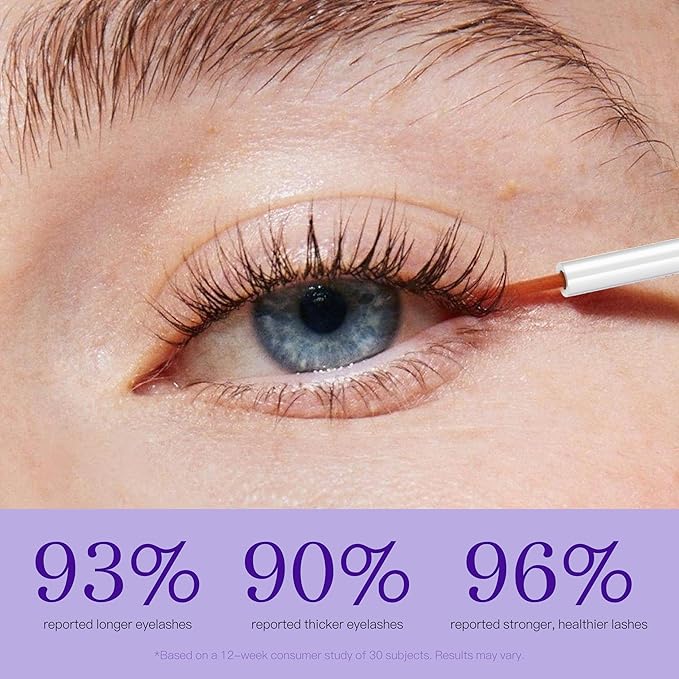 Eyelash Growth Serum, Advanced Lash Enhancing Treatment - Peptide & Vitamin Formula for Longger, Thicker and Fuller Looking Lashes, Vegan & Cruelty - Free for Sensitive Eyes, 8mL/ 0.27 fl oz