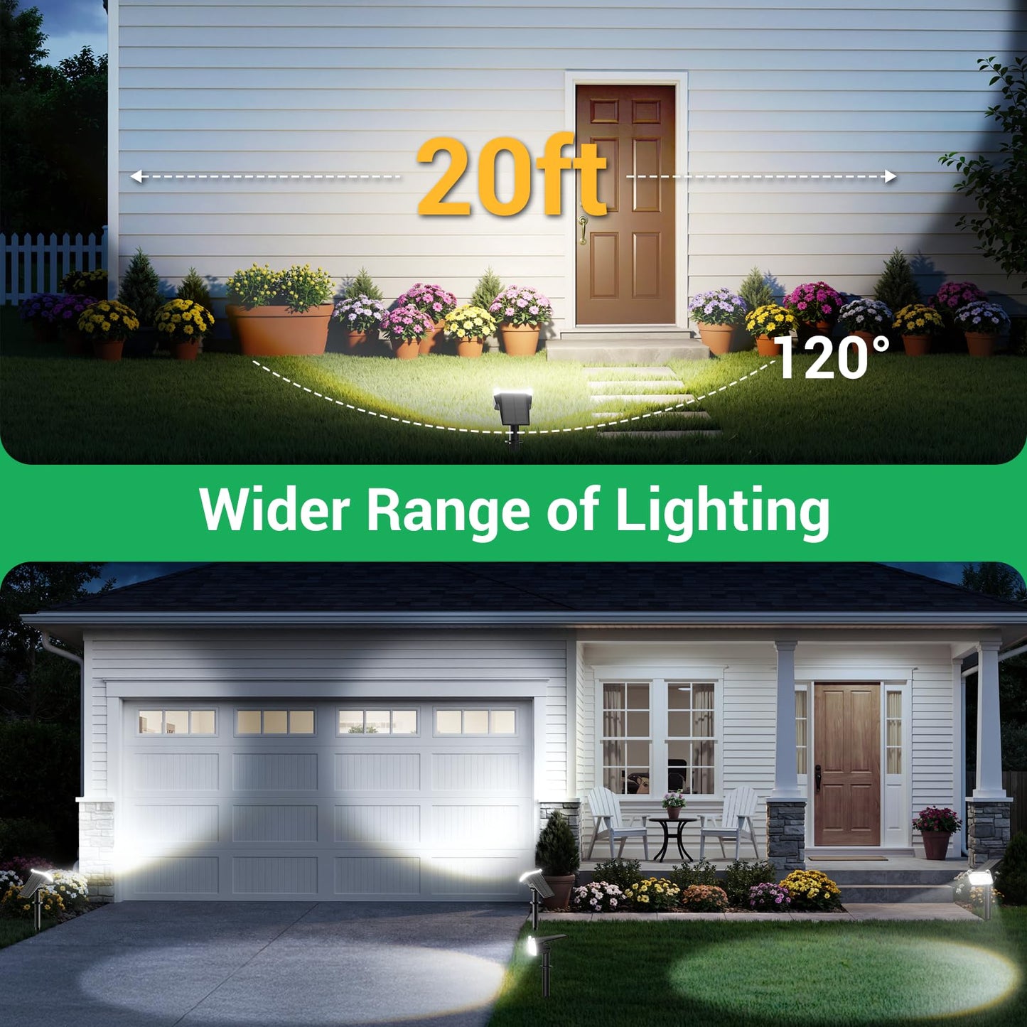 Wdtpro Solar Spot Lights Outdoor For Flag  Tree  Sign  Mailbox  Solar Lights Outdoor Waterproof  Bright Landscape Spotlights  Auto On/Off  Dusk To Dawn Lighting For Yard Patio Garden Pathway  4 Pack