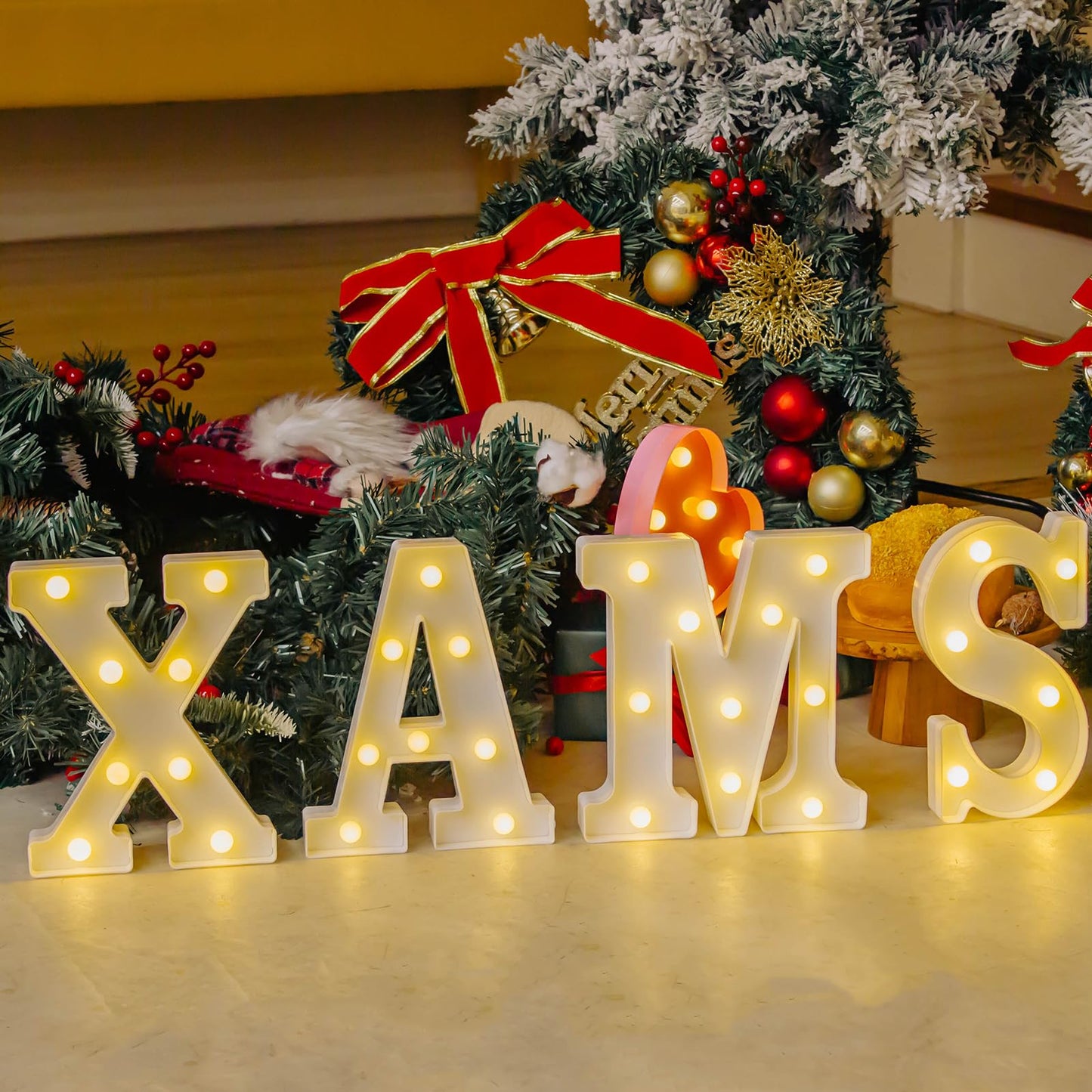 Ifdgctk Light Up Letters  Led Letters Lights 26 Alphabet  Decorative Lighted Letters  Battery Powered Led Marquee Light Up Letters For Party  Bar  Night Light  Home Decor(Letter M)