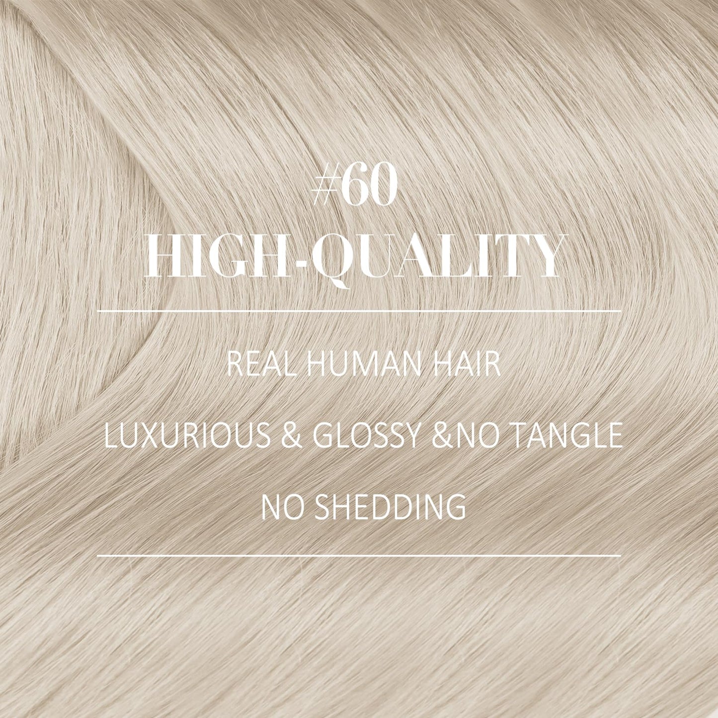 YoungSee 150G Clip in Extensions Platinum Blonde Clip in Hair Extensions Real Human Hair Blonde Clip on Hair Extensions Human Ha