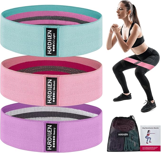 Resistance Bands for Working Out, Exercise Workout Bands for Women & Men, 3 Levels Elastic Stretch Bands for Exercise with...