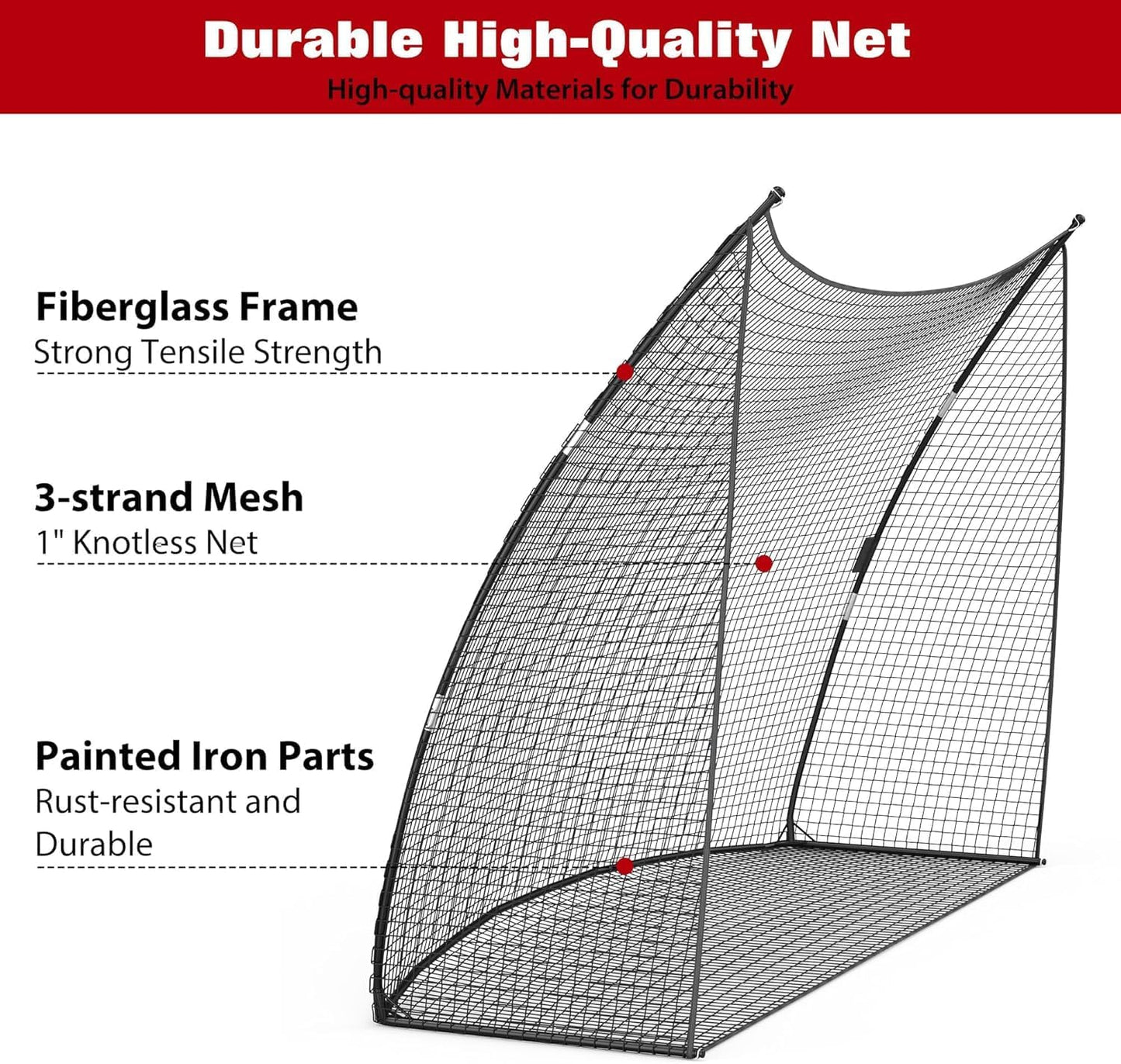 Golf Practice Net 10x7 FT, Golf Hitting Nets for Backyard, Includes Carry Bag, Perfect for Swing and Chipping Training, Outdoor and Indoor Portable Training Golf Equipmet