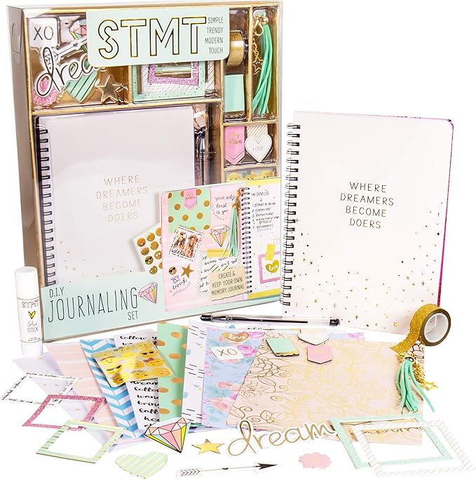 STMT D.I.Y. Dreamers Become Doers Journaling Set, Stationery Set, Bullet Journal Kit, Journaling Kit, Journals for Teen Gi...