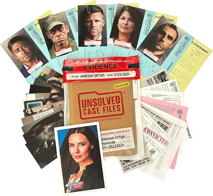 Unsolved Case Files | Ortiga, Vanessa - Cold Case Murder Mystery Game - Can You Solve The Crime?