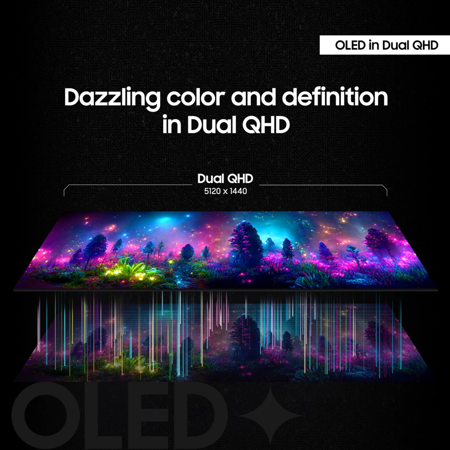 Samsung 49 Odyssey Oled G9 (G91Sd) Dual Qhd Qd-Oled G-Sync Compatible Curved Gaming Monitor, 144Hz, 0.03Ms, Amd Freesync Premium