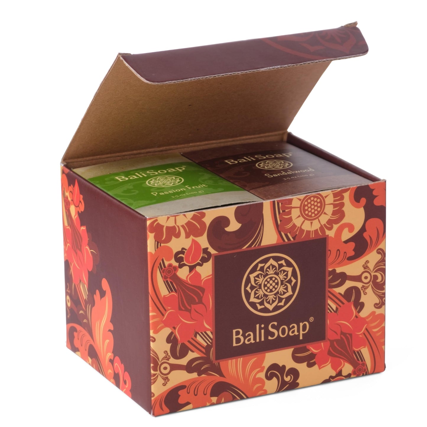 Bali Soap Orange Collection - 6pc Variety Pack Natural Cold Process Bars - Exfoliating Cleanser for Face, Hand, Body - Plant-Bas