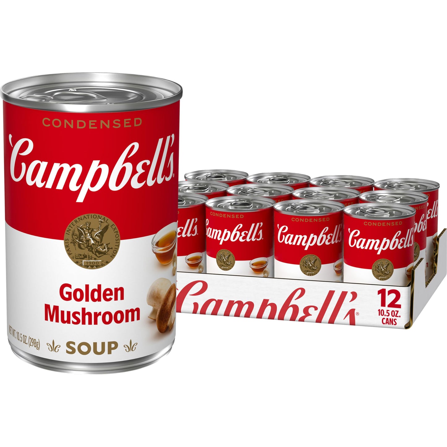 Campbell s Condensed Golden Mushroom Soup, 10.5 oz Can (12 Pack)