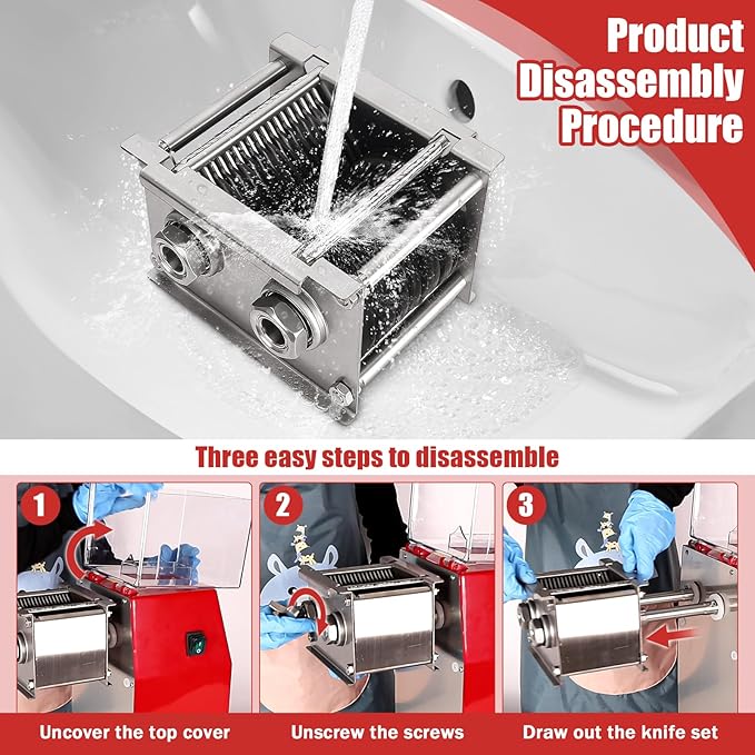 Meat Cutter Machine,850W Commercial Meat Slicer,Stainless Steel Electric Meat Slicer Machine for Home Kitchen,Restaurant,Supermarket (3.5MM)