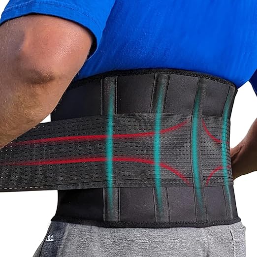 Elastic Lumbar Support Belt for Women & Men - The Most Effective Adjustable Back Brace for Herniated Disc Pain Relief, Hea...