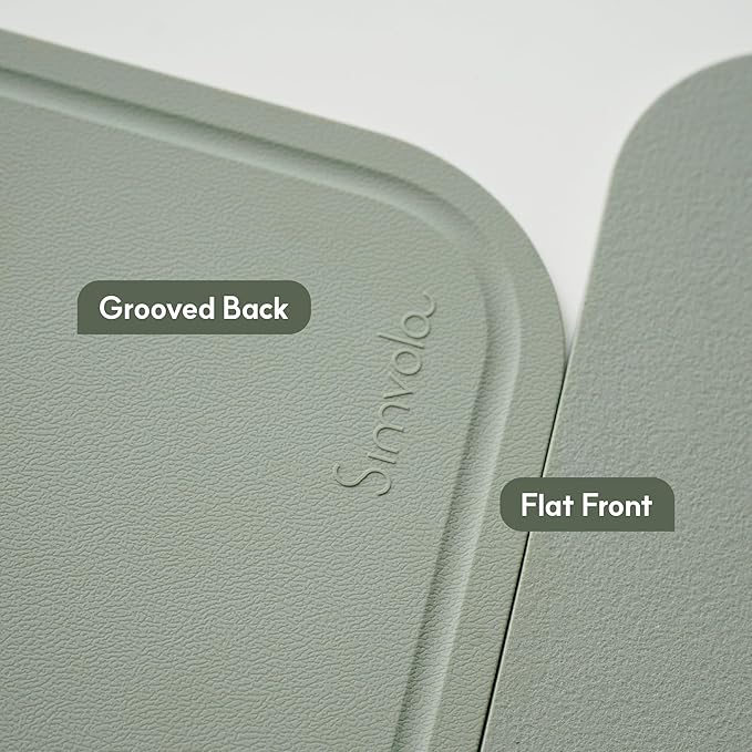 TPU Flexible Cutting Board - Scratch Resistant & Knife Friendly, Non-Slip - BPA Free, Dishwasher Safe & Easy Clean - Made in Korea, GreenTea Large (1 Pack)