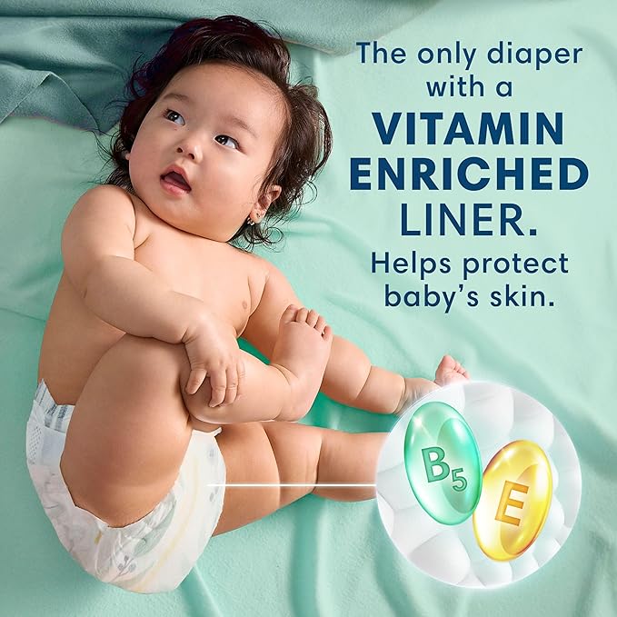Pampers Pure Protection Baby Diapers, Size 6 (35+ lbs), 108 Count, Up to 100% Leakproof, Premium Plant-based Skin Protection, Hypoallergenic Soft Diapers