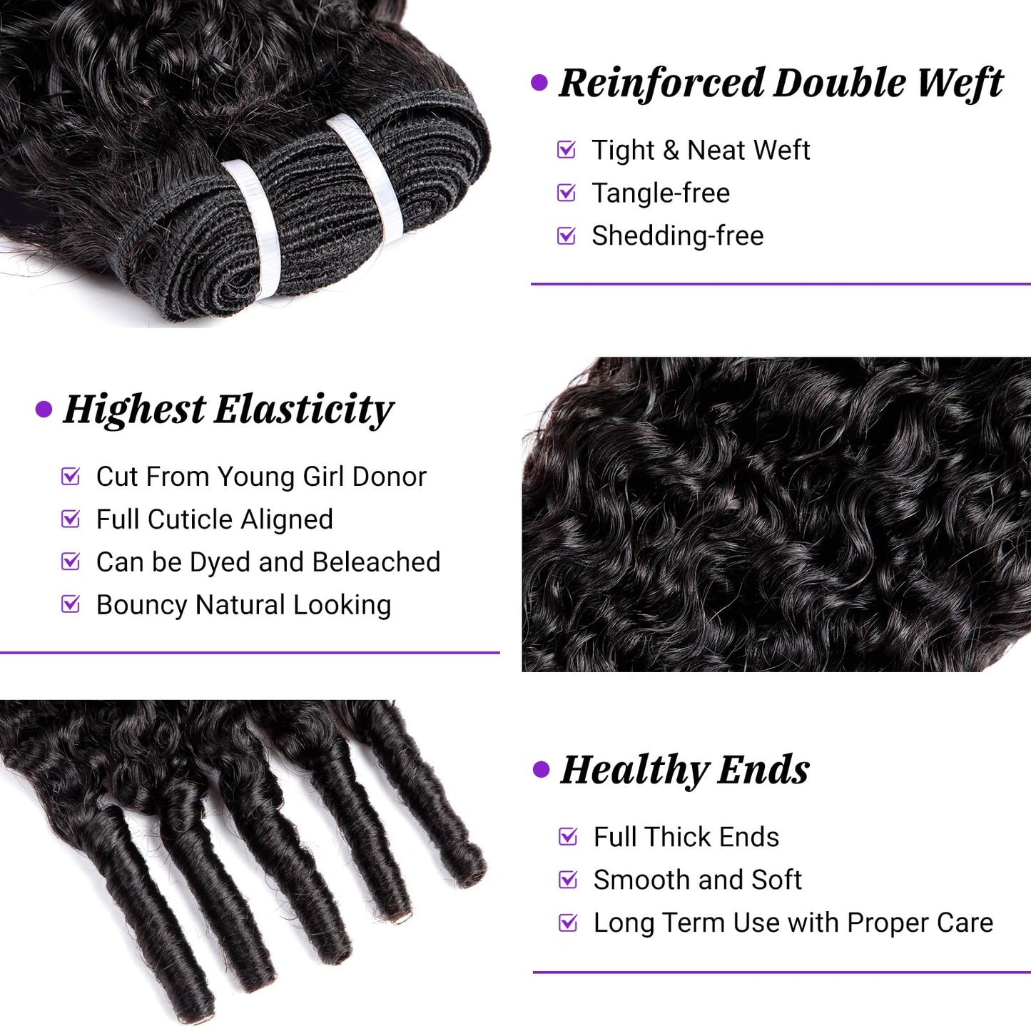 Bundles Human Hair 3C4A Spiral End Quick Burmese Curly Water Wave Bundles Human Hair Extensions 3Pcs for Women 16 18 20 INCH Nat