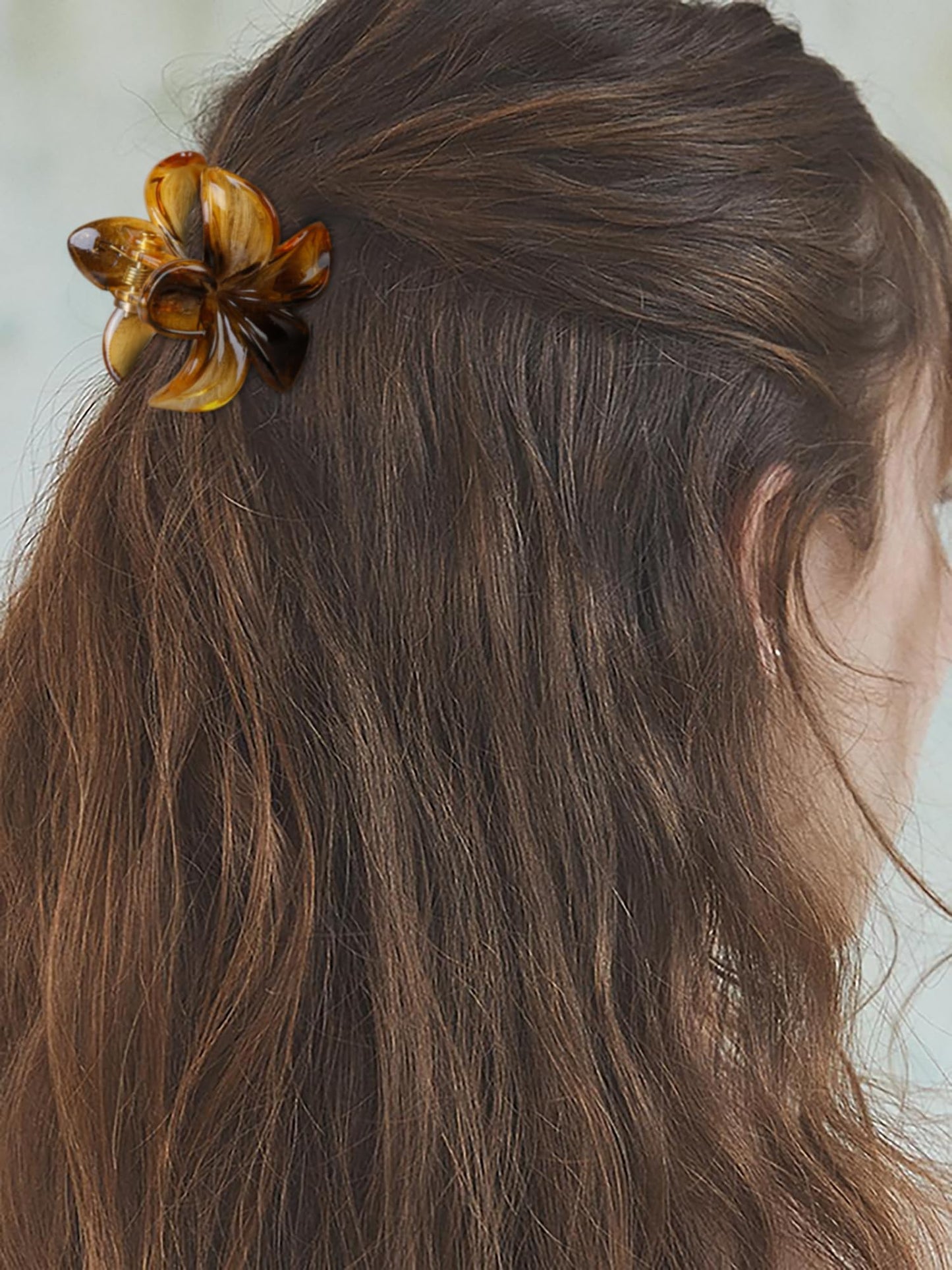 6 Pcs Small Flower Hair Claw Clips for Women, Cute Hair Claw Clips for Womens Hair Hawaiian Flower Non Slip Hair Barrettes Hair