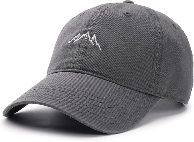 FURTALK Baseball Cap Men Mountain Embroidery Dad Hat Unstructured Soft Vintage Washed Cotton Outdoor Hats for Men