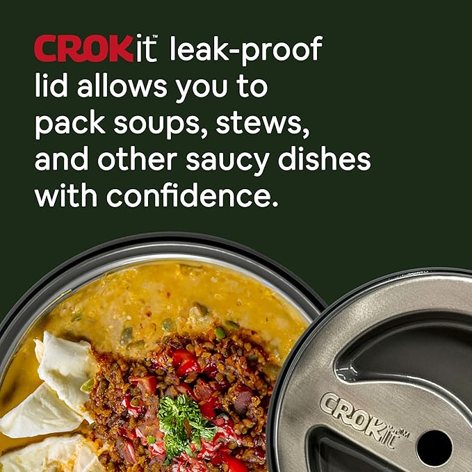 Extra Large Insulated Food Bowl – Premium Stainless Steel Thermal Bowl for Hot & Cold Meals – Leak-Proof, Portable, and Durable Hot Insulated Food Container for Full Meals On-the-Go - 7.75" x 3.3"