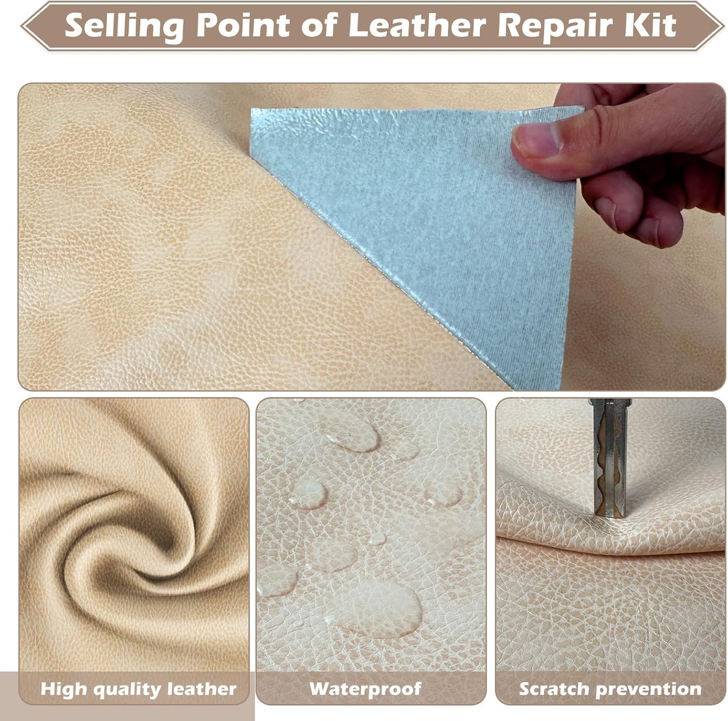 Leather Repair Tape, 4.7x63 inch Leather Patches for Furniture, Self Adhesive Leather Repair Patch for Sofas, Couches, Leather Covers, Seats, Chairs, Vinyl Repair Tape Retro Green