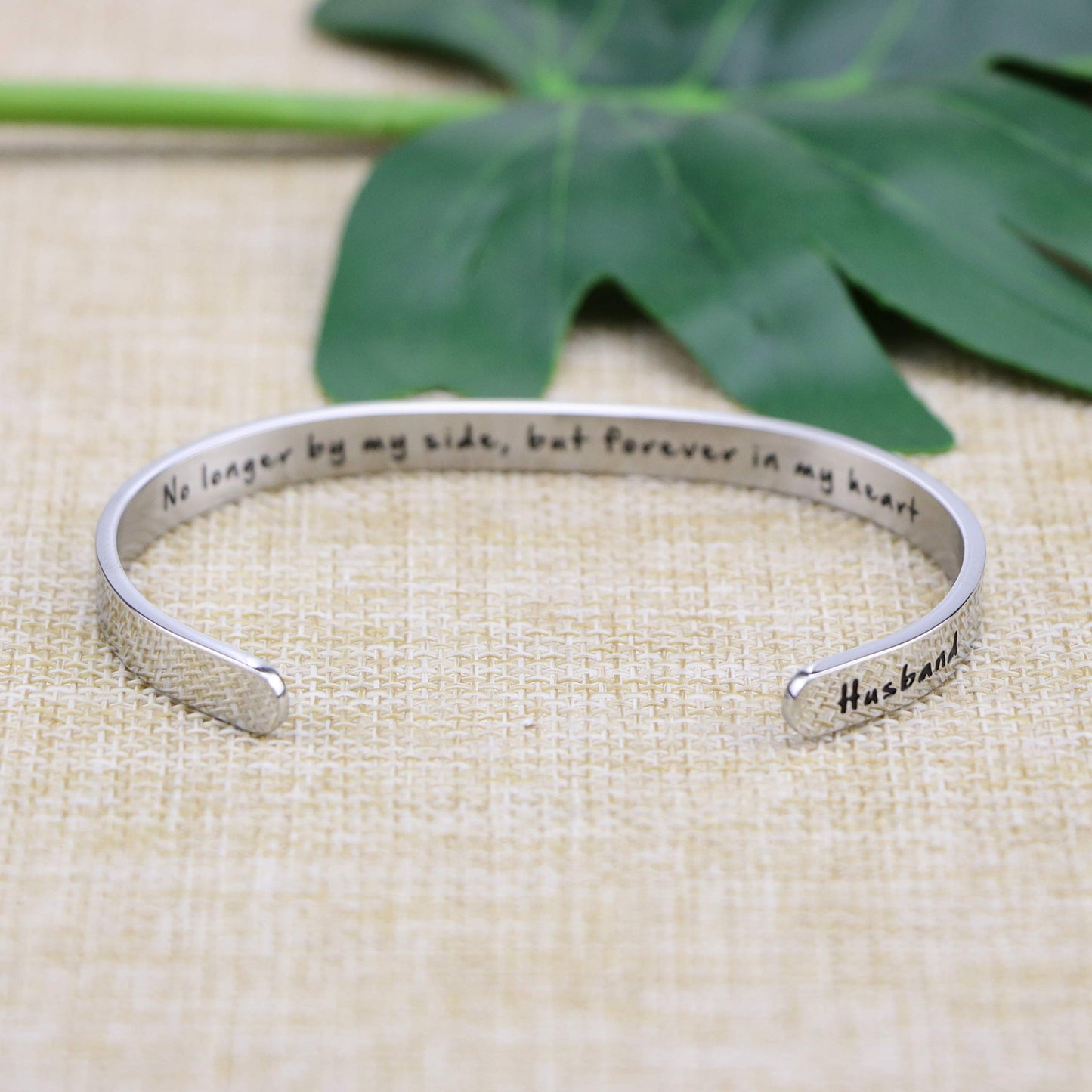 JoycuFF Memorial Gifts for Loss of Husband Personalized Sympathy Bracelets Jewelry for Her Women Loss of Loved One Remembrance M
