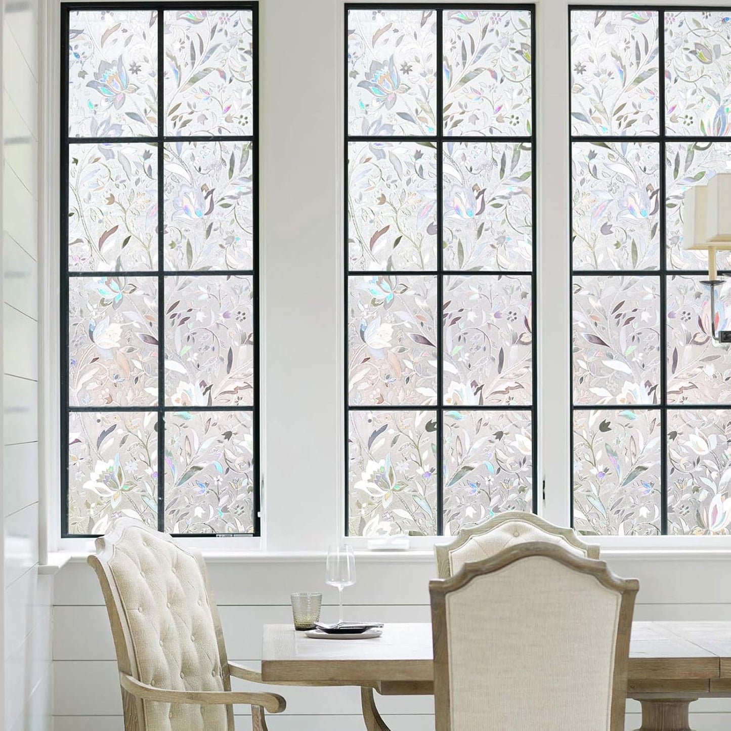 Kromapolis Window Film, Window Privacy Film, Window Vinyl Glass Covering, Stained Glass Decorative Film, Window Film Privacy Frosted, Static Window Clings, Non-Adhesive, No-Glue (23.6 x 78.7 inch)