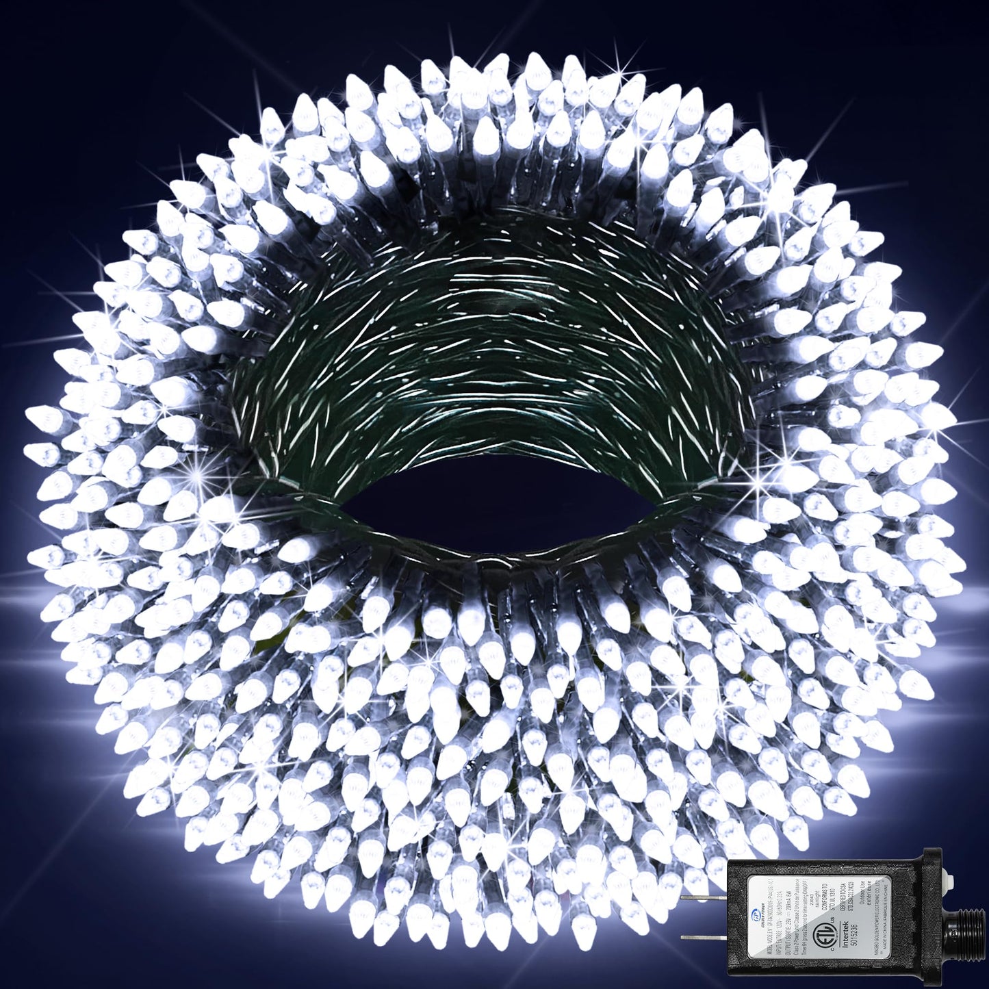 300 Led Indoor String Lights With 12 Modes  Green Wire Connectable Christmas Tree Lights With Timer  Dimmable Twinkle Fairy Lights  75Ft Led Lights For Bedroom Outdoor Home Patio Party  Cool White
