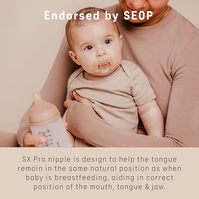 Suavinex Zero Zero Silicone Baby Pacifier w/SX Pro Physiological Pacifier Nipple (-2-2M), Fair