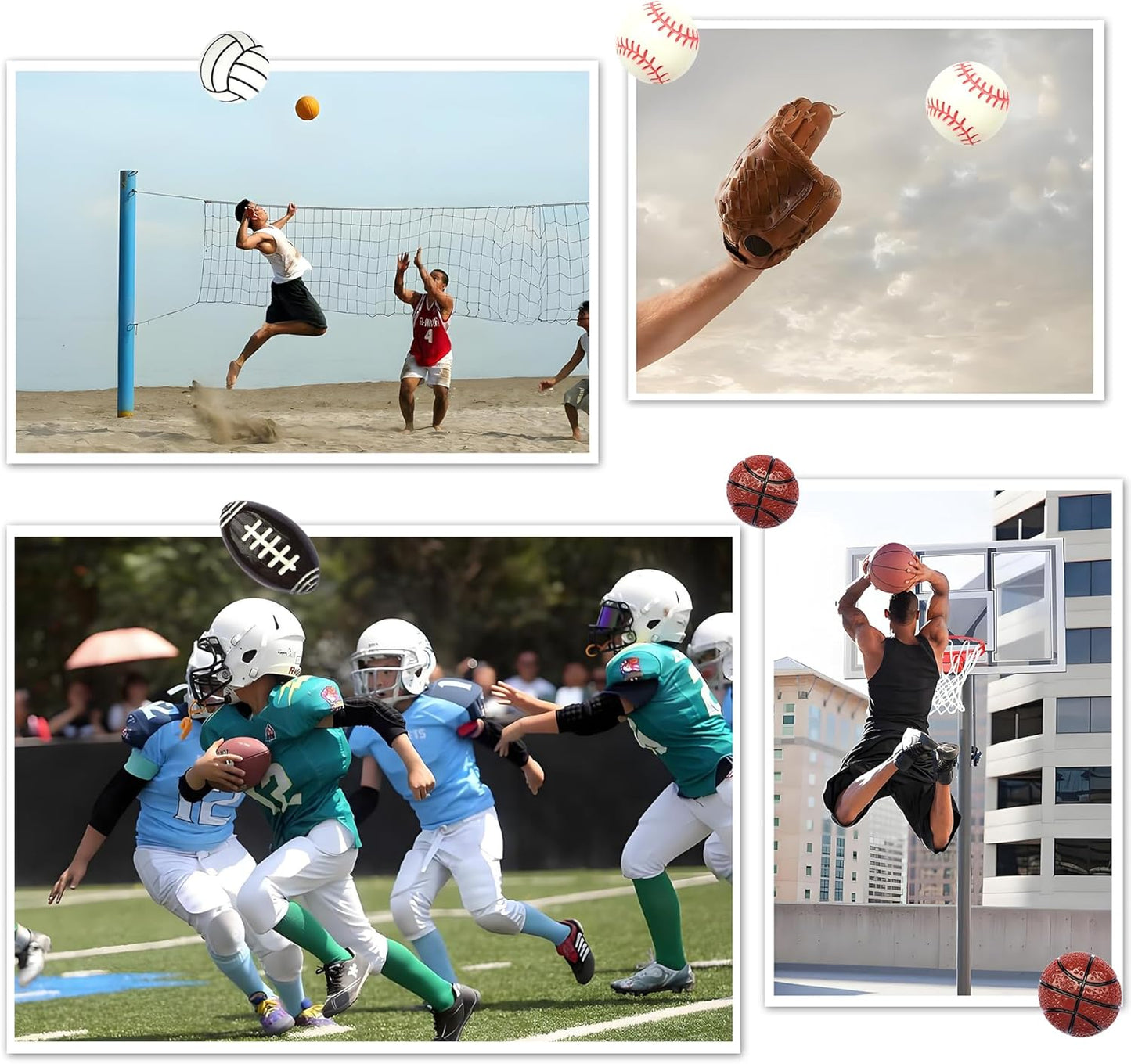 KEYDUACU Strong Ball Magnets,12Pcs 3D Soccer Sports Craft Decoration Magnet,Strong Fridge Magnets for Kitchen, School,Office Whiteboard, Cabinet and Dishwasher