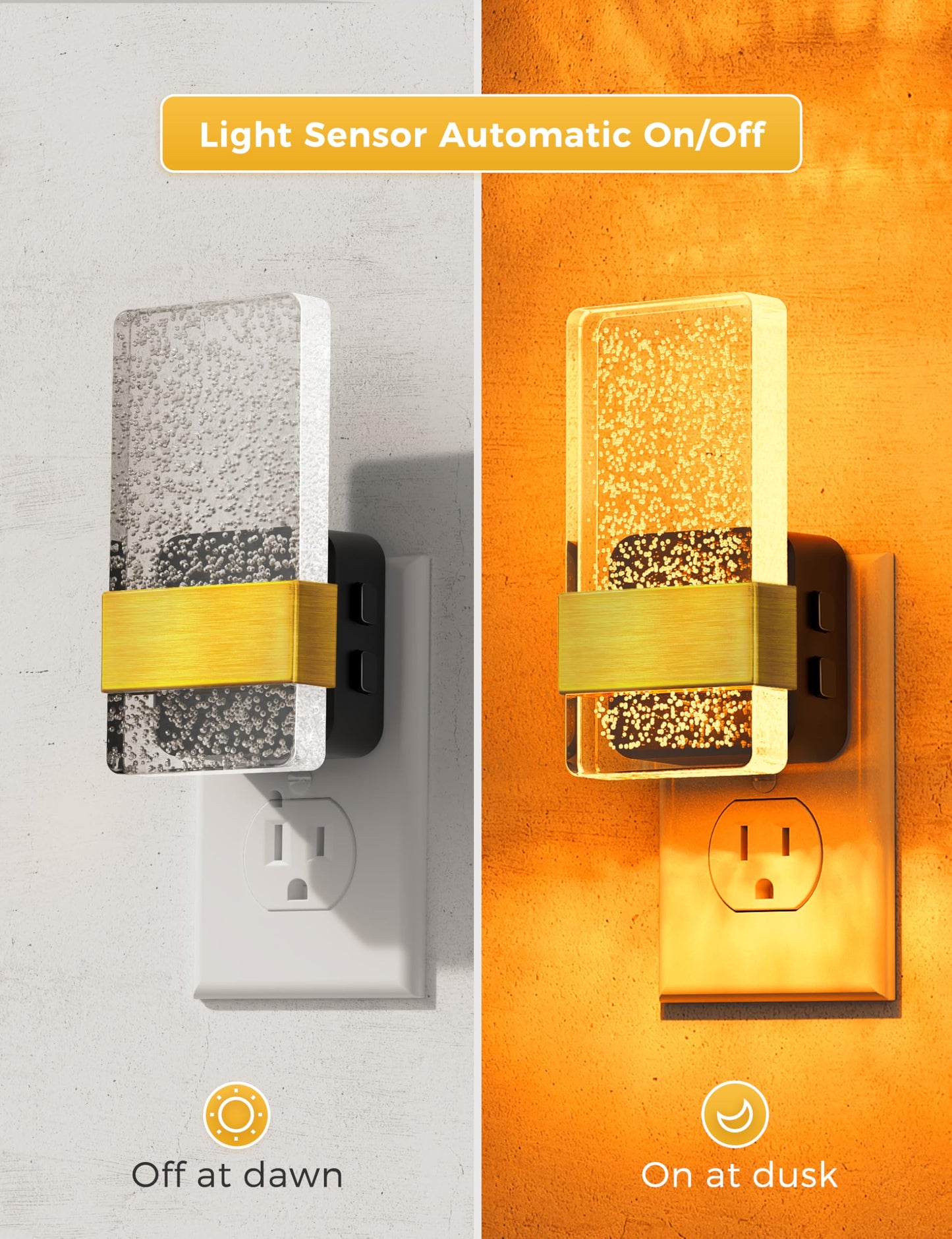 L Lohas Led Night Lights Plug Into Wall [2 Pack]  Color Changing Night Light With Dusk To Dawn Sensor  Rgb 180?Rotating Night Light  0-100Lm Dimmable Nightlight For Kids  Bathroom  Hallway Gift