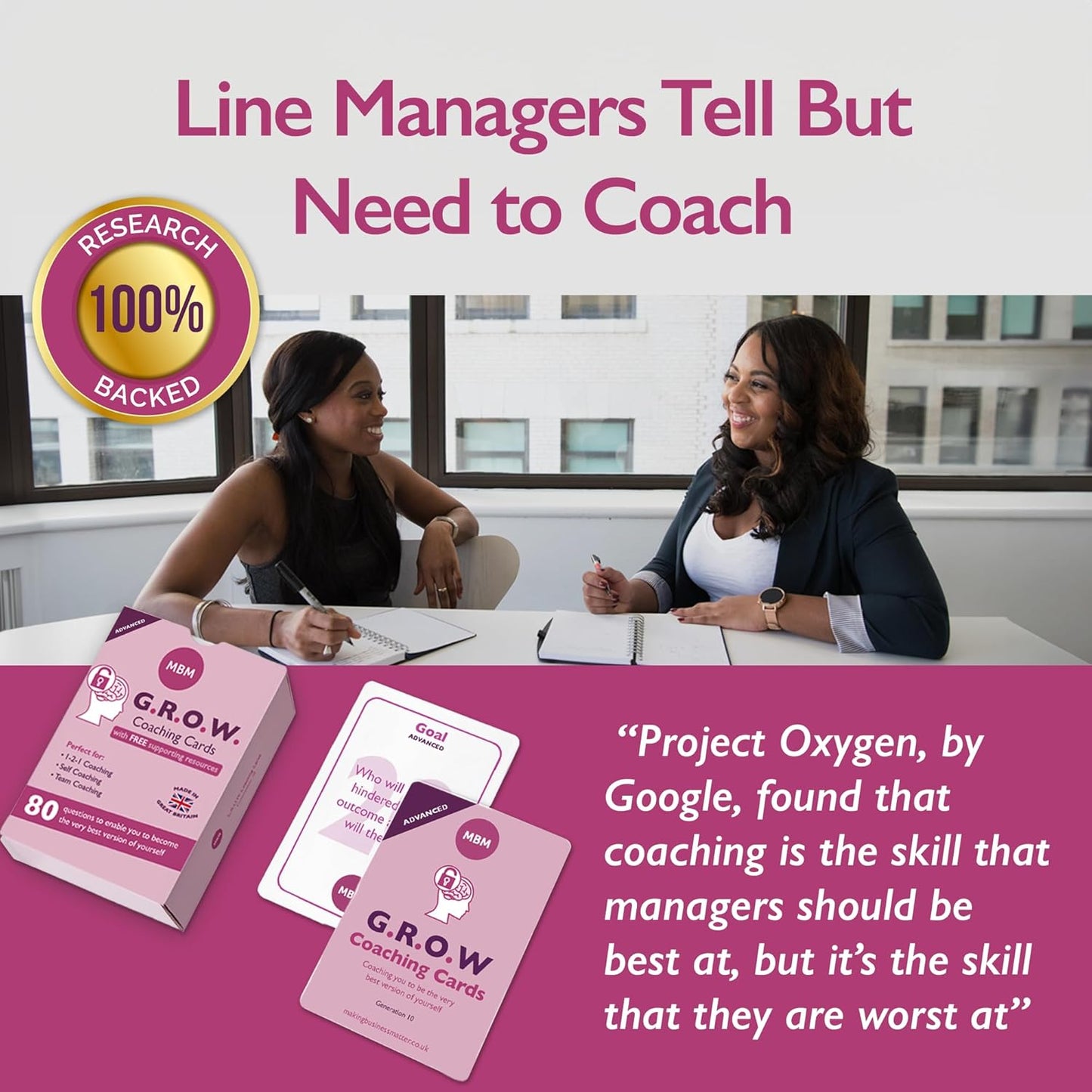 MBM 80 Advanced Grow Cards – Leadership Development Resources & Strategic Thinking Exercises for Coaches, HR Programs & Executive Training | Emotional Intelligence & Conversation Starters