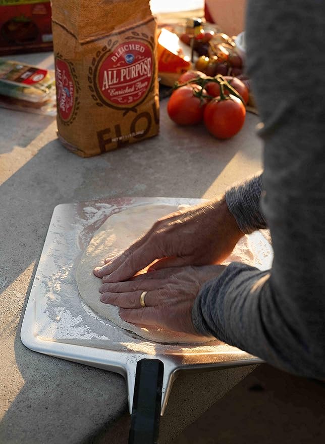 ooni 12" Pizza Peel Turning Peel 12" Bamboo Serving Pizza Peel - Essesntial Pizza Oven Accessories Bundle