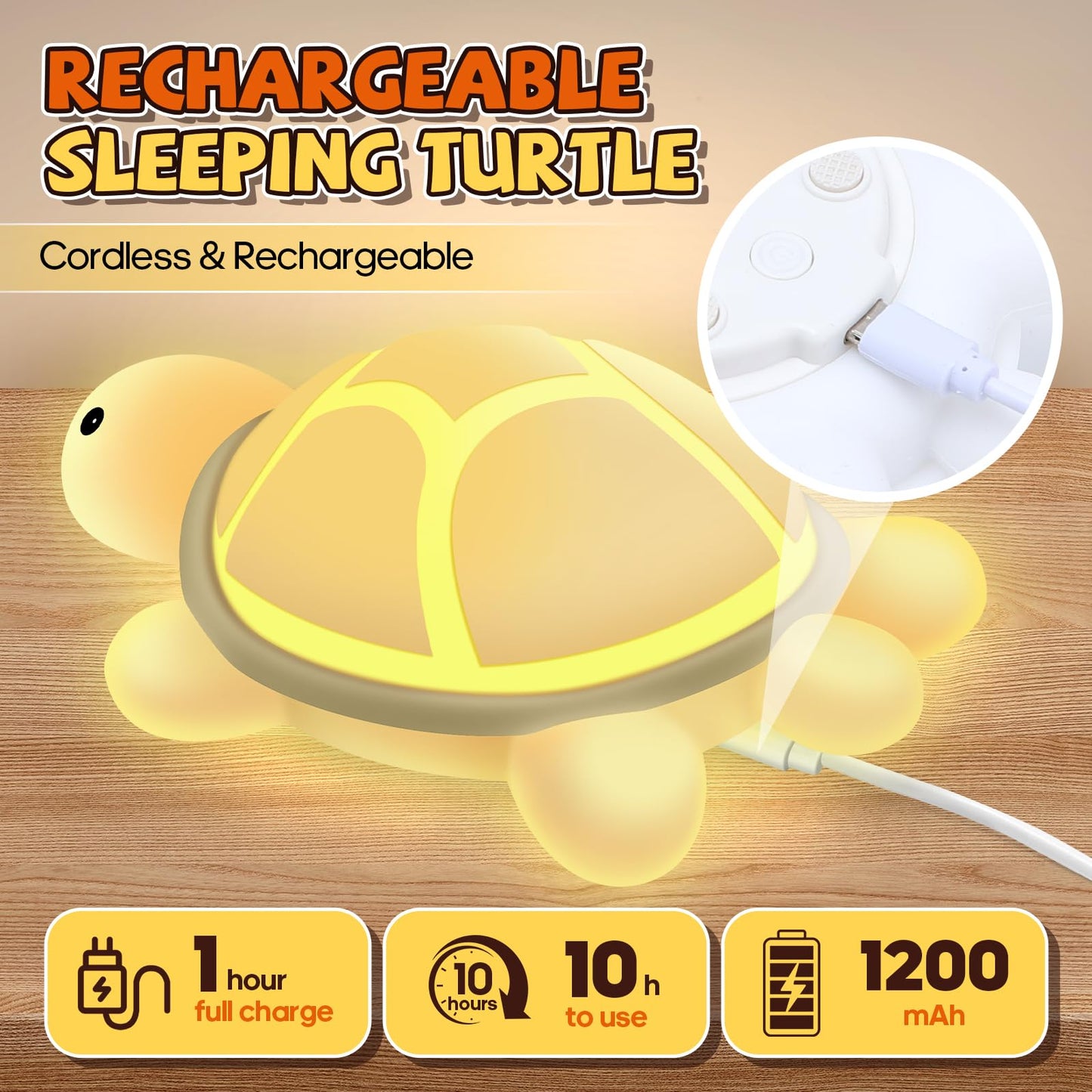Turtle Night Light For Kids  7 Color Changing & Touch Control  Rechargeable Usb Silicone Squishy Led Lamp For Breastfeeding  Baby Toddler Sleep  Nursery Kids Bedside  Ideal Gift For Boys Girls