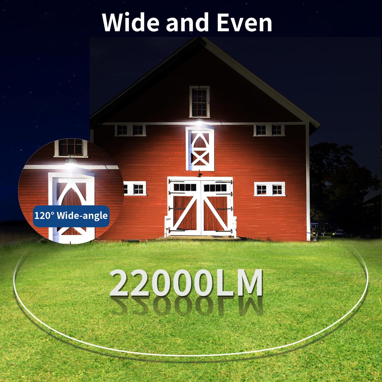 Olafus 170W Led Barn Light  Dusk To Dawn Outdoor Lighting With Photocell  22000Lm Brightness Area Street Outdoor Lights Fixture  Ip65 Waterproof 6500K Daylight Exterior Security Flood Lights